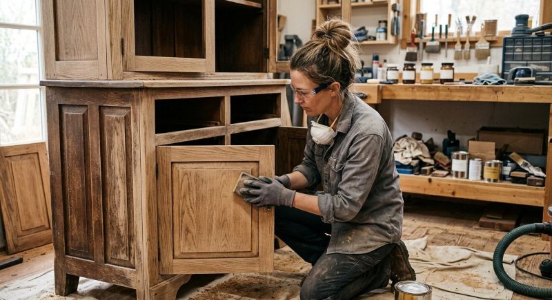 Kitchen Cupboard Refinishing in Carmel, IN