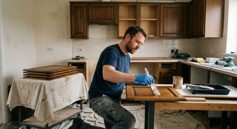 Oak Cabinet Refinishing in Muncie, IN